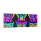 Neon Night Owls. NEON Owls Art Canvas