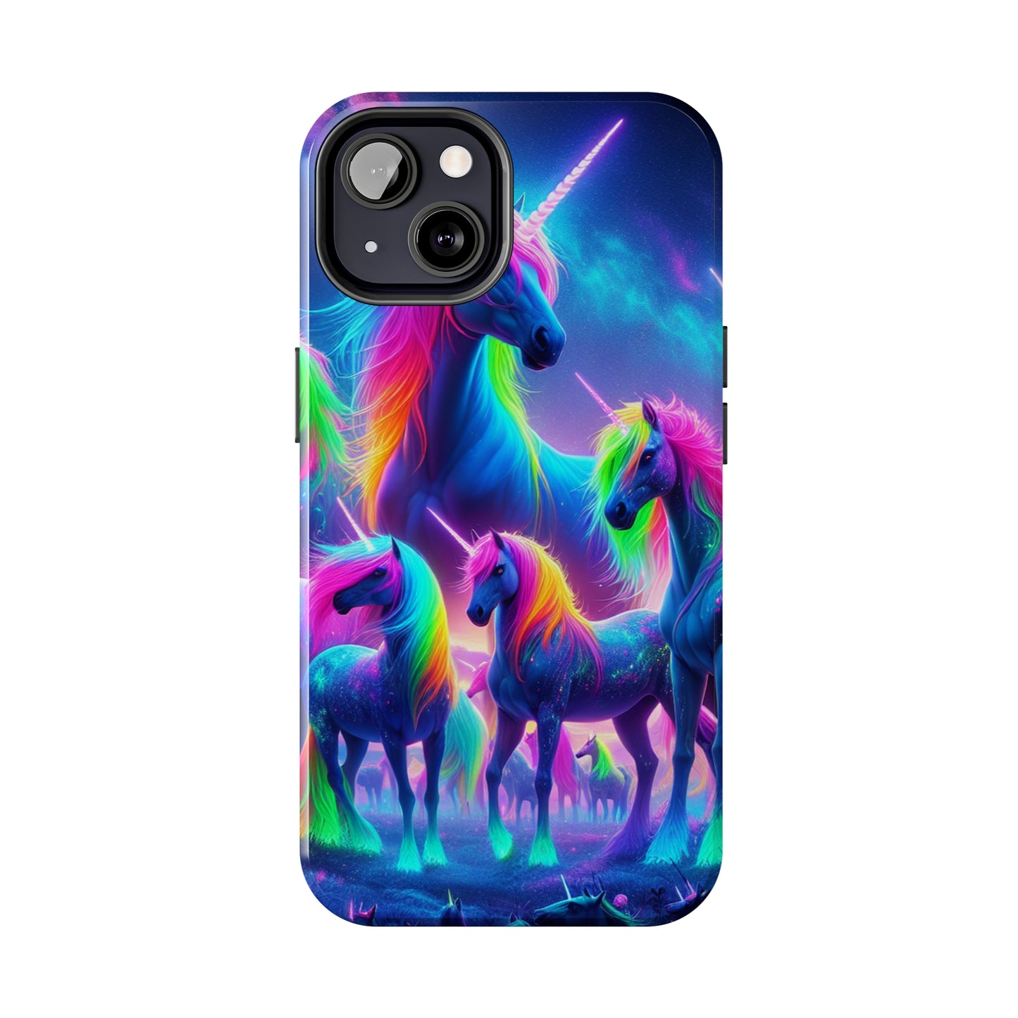 Vibrant's Mystic Muster NEON Unicorns Tough Phone Case