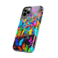 "Neon Butterfly Mural" NEON Butterflies Tough Phone Case Iphone 6 7 8 9 10 11 12 13 14 SE X XR XS Pro Max Mini Plus
