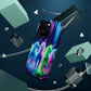 Neon Unicorn Pods. Neon Unicorns Premium Art Magsafe Magnet Tough IPhone 13 14 15 Pro Plus Max and Mini in Matte and Glossy Phone cases