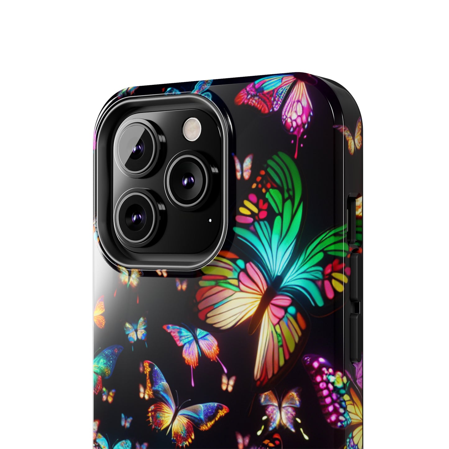 Neon Butterflies Dance NEON Butterflies Tough Phone Case Iphone 6 7 8 9 10 11 12 13 14 SE X XR XS Pro Max Mini Plus