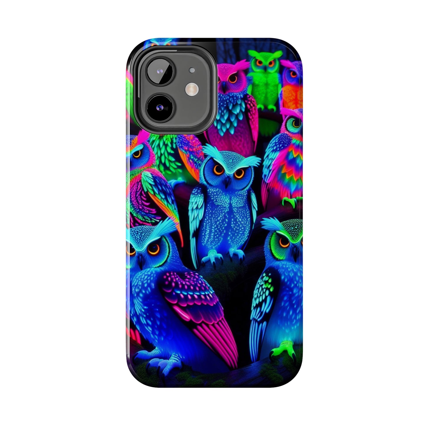 Neon Luminance Owls NEON Owls Tough Phone Case