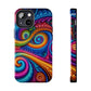 Neon Infinity Illusionz. Trippy Infinity Patterns Tough Phone Case