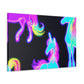 "Neon Magic" NEON Unicorns Art Canvas