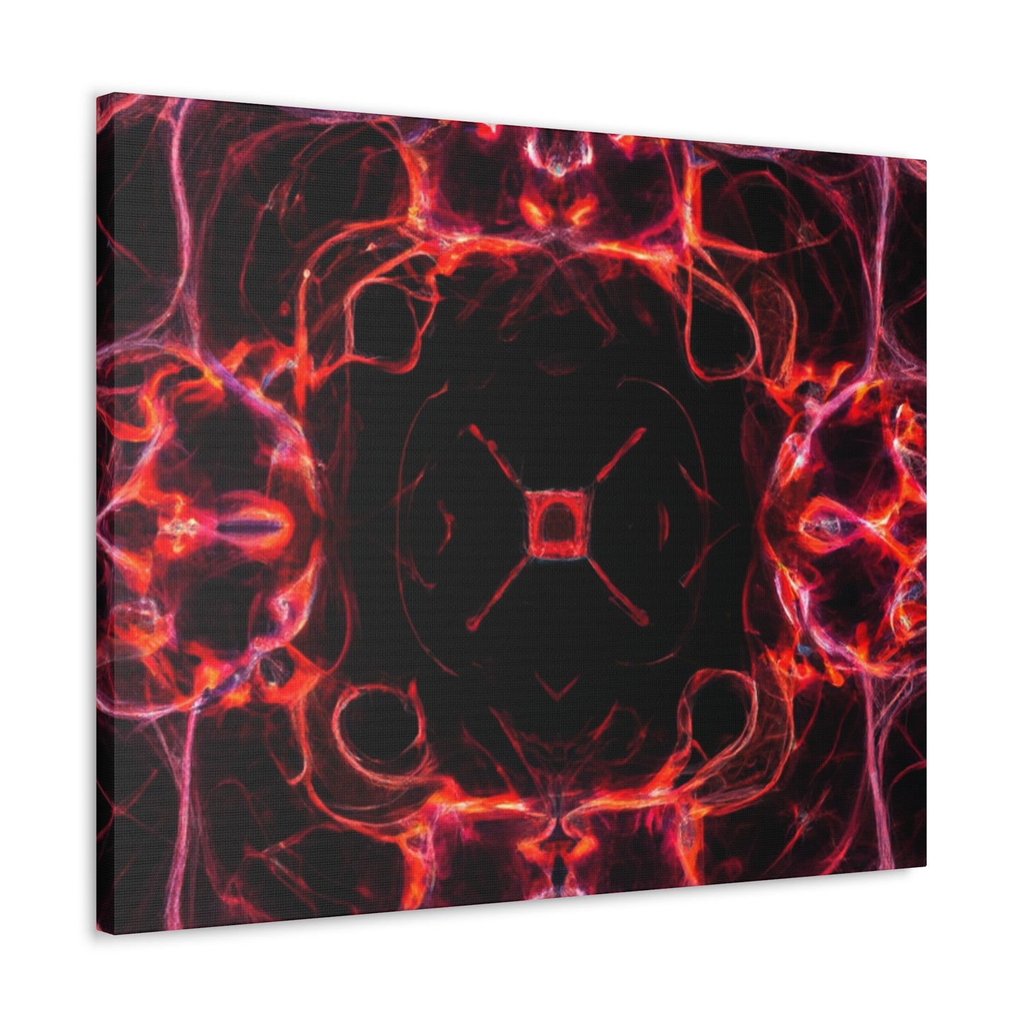"Unlimited Neon Dreams" Trippy Infinity Patterns Art Canvas
