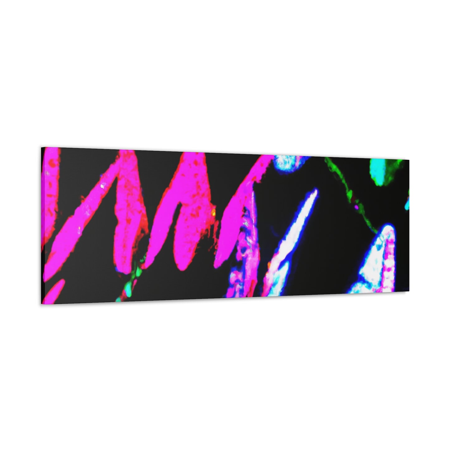 "Neon-Butterfly Prism" Neon Butterflies  Art Canvas