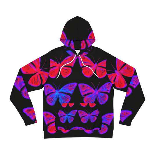 "Cosmic Flutter." - Butterflies AOP Hoodie