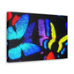 "Fantasia of Flutterbyes" Neon Butterflies  Art Canvas