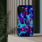 'Neon Dreamscape of Uni-Colors' Neon Unicorns Premium Art Magsafe Magnet Tough IPhone 13 14 15 Pro Plus Max and Mini in Matte and Glossy Phone cases