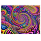 VibNeoInfInf - Neon Trippy Infinity Patterns Puzzle 30, 110, 252, and 1000 Pieces