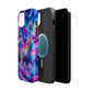 "Unicorn Prism" Neon Unicorns Premium Art Magsafe Magnet Tough IPhone 13 14 15 Pro Plus Max and Mini in Matte and Glossy Phone cases