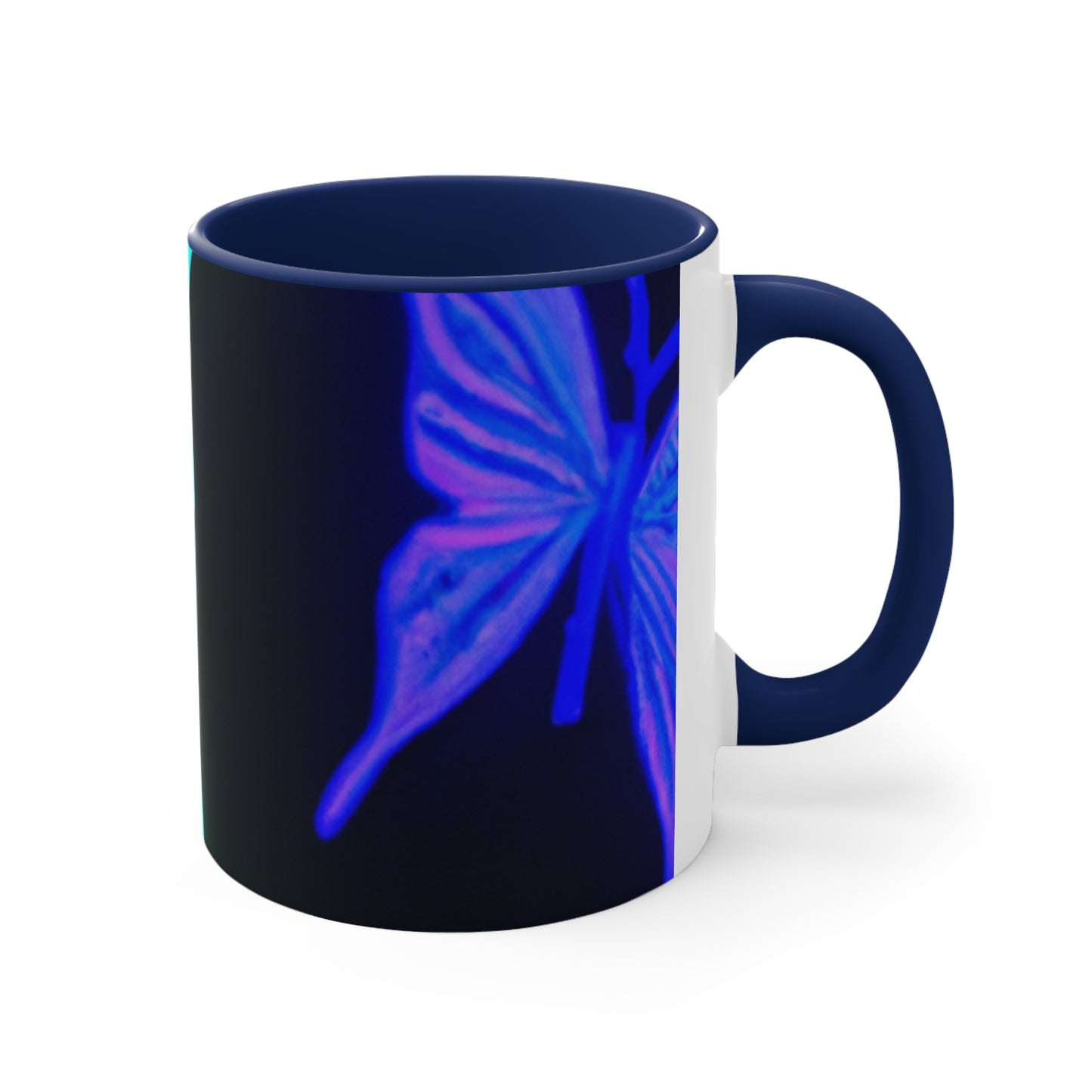 "Neon Prism Butterfly Flutter" Butterflies 11oz Mug