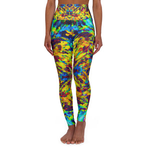 "Everlasting Neon Reflection" - Trippy Infinity Patterns Leggings