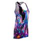 Vibrant Neon Unicorns. Neon Unicorns Racerback Dress