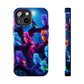 "Neon Nocturne" NEON Owls Tough Phone Case
