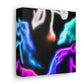 "Neon Harmony" NEON Unicorns Art Canvas