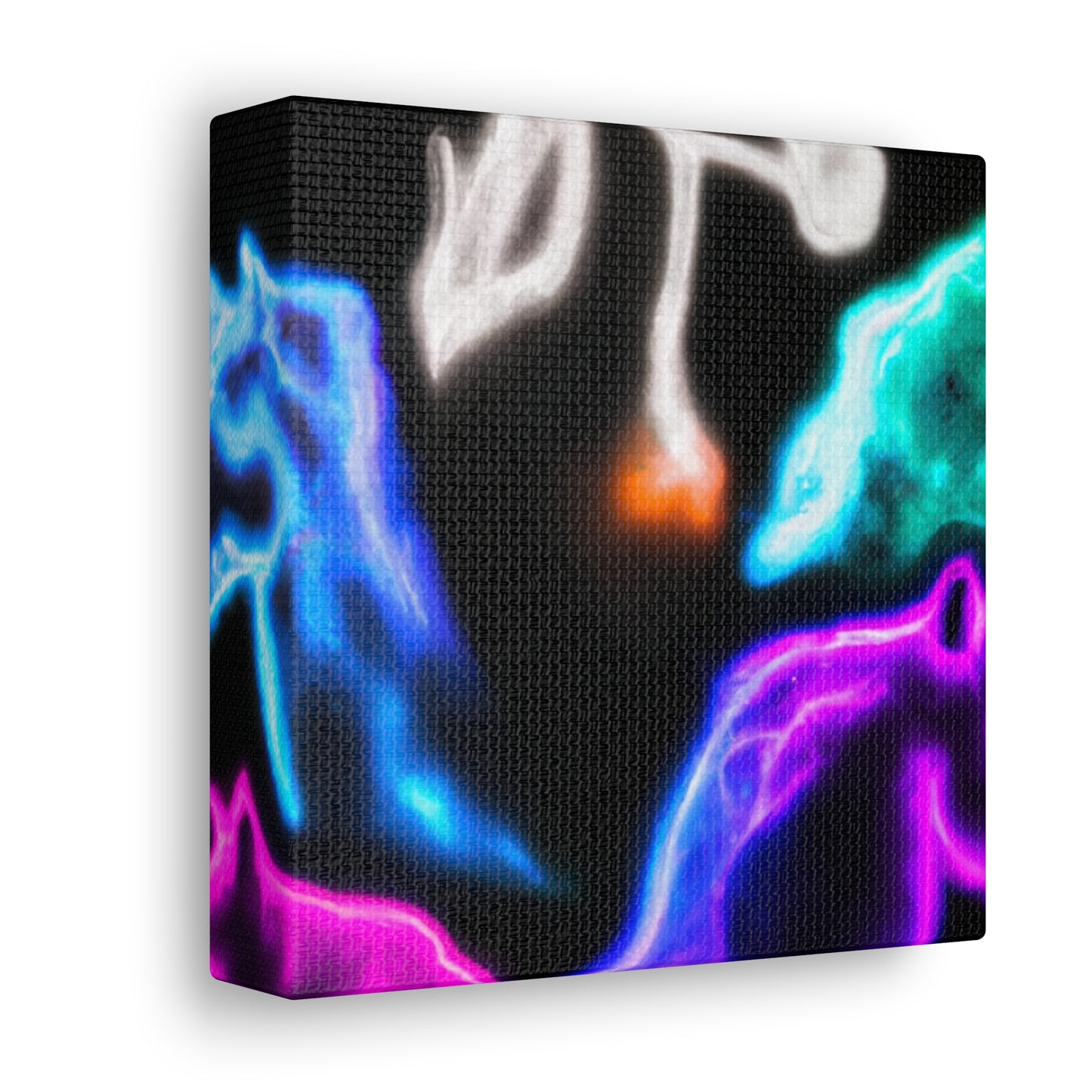 "Neon Harmony" NEON Unicorns Art Canvas