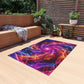 Neon Infinity Fantasia. Infinity Patterns Outdoor Rug