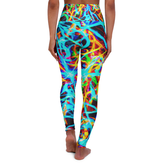 Neon Infinity Cascadeing Visions. - Trippy Infinity Patterns Leggings