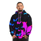 "Butterfly Fluorescence" - Butterflies AOP Hoodie