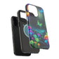 Neon Nocturne. Neon Butterflies and Mushrooms Premium Art Magsafe Magnet Tough IPhone 13 14 15 Pro Plus Max and Mini in Matte and Glossy Phone cases