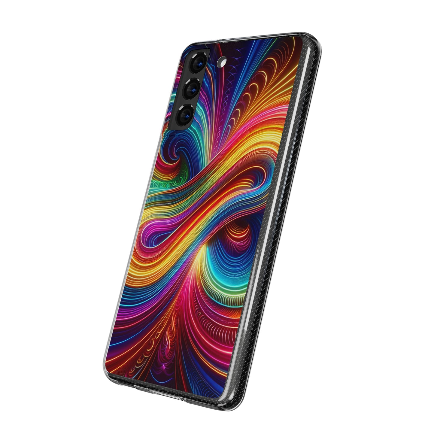 Neon Infinity Vortex Infinity Patterns Art Polycarbonate Phone Case