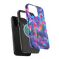 "Unicorn Prism" Neon Unicorns Premium Art Magsafe Magnet Tough IPhone 13 14 15 Pro Plus Max and Mini in Matte and Glossy Phone cases