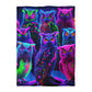 Garrod da Vinci - NEON Owls Microfiber Duvet Cover