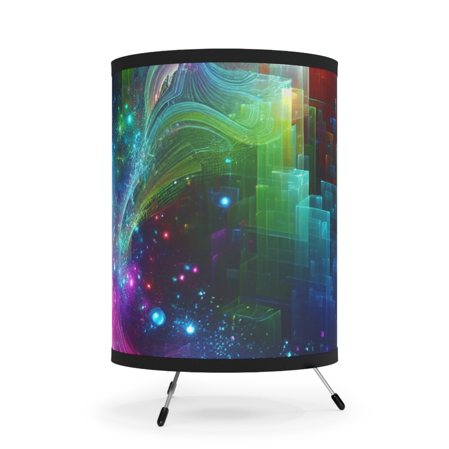 Jacopo da San Lorenzo - Trippy Infity Patterns Art Tripod Lamp