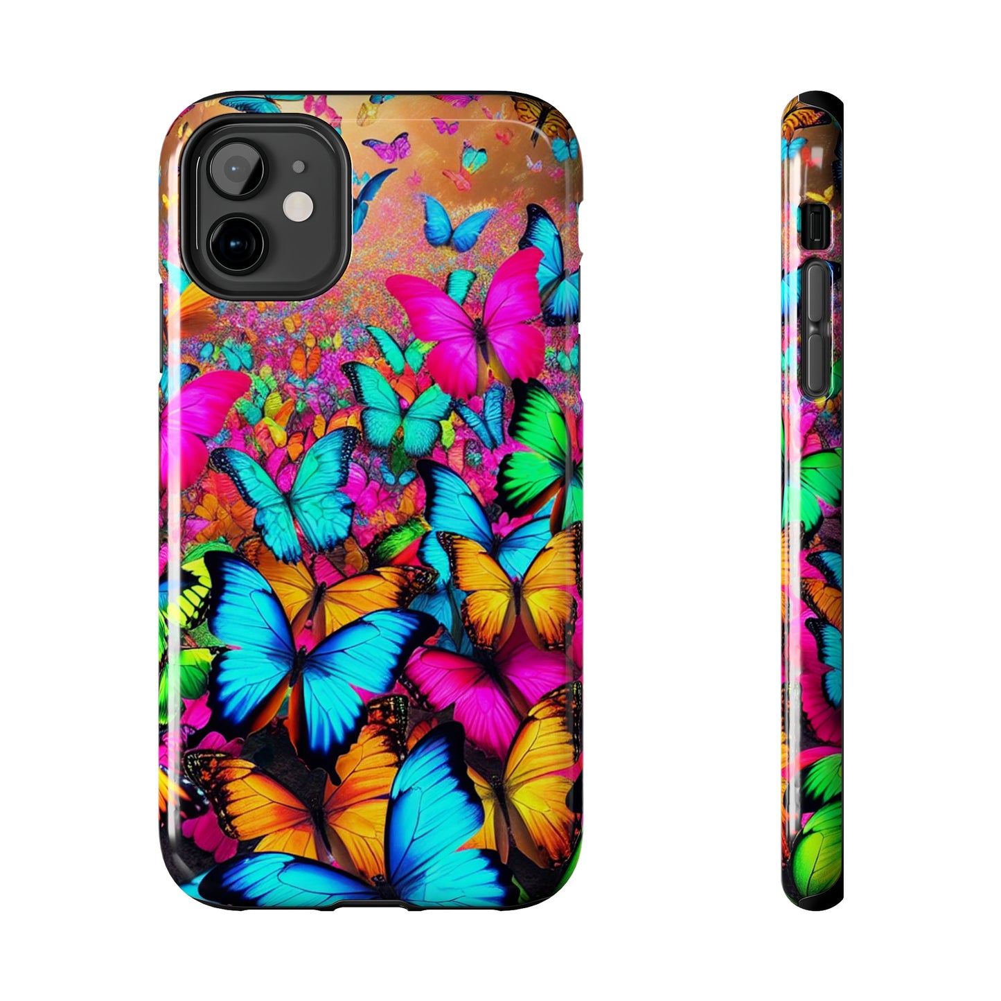 "Neonardie's Dreamscape" NEON Butterflies Tough Phone Case