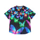 "Electric Flutter" Neon Butterflies Womans Jersey