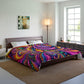 "Infinite Neon Dreamscape" Trippy Infinity Patterns Comforter Blanket