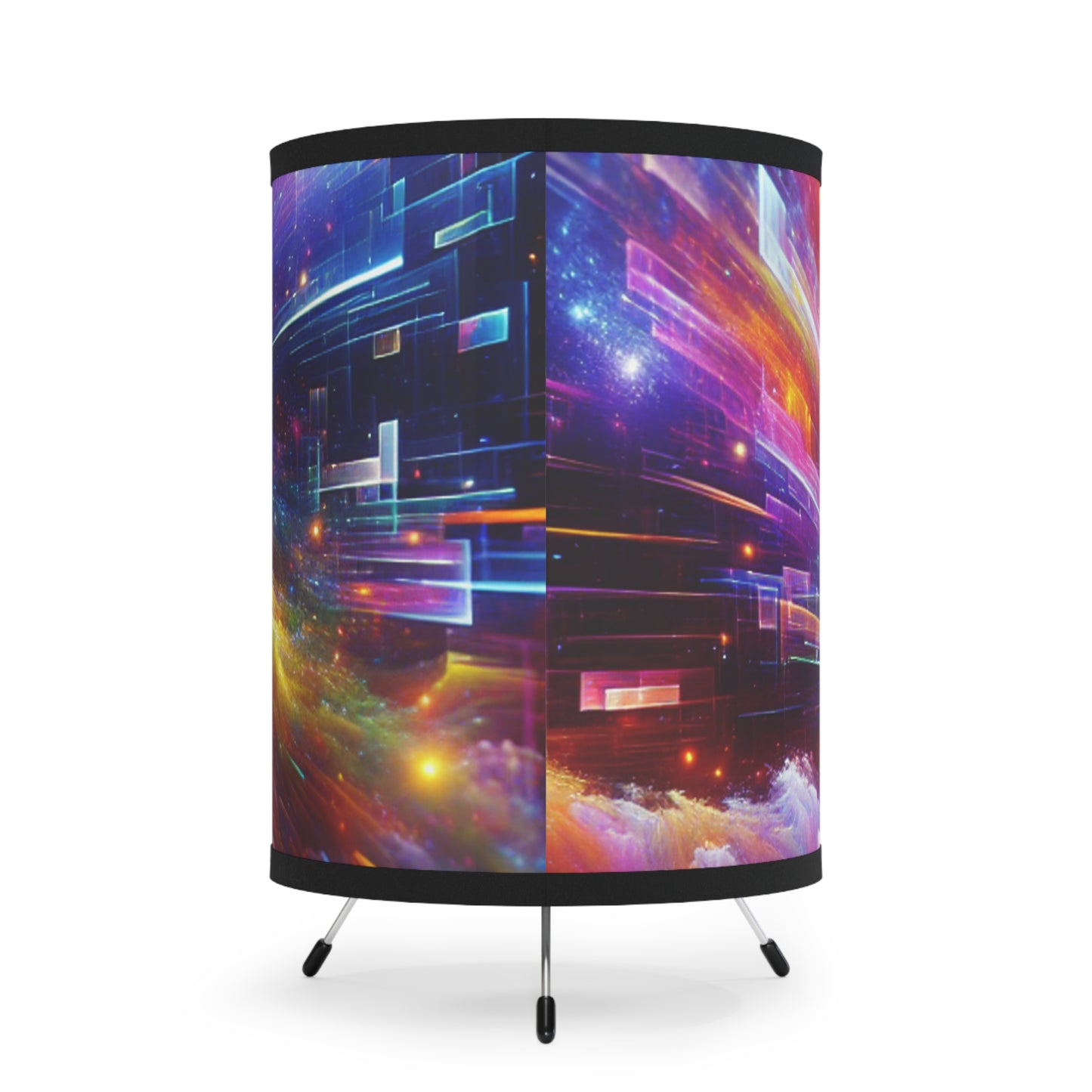 Giovanni Buonarotti - Trippy Infity Patterns Art Tripod Lamp