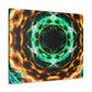 Galactic Neon Hyperspace Splatter. Trippy Infinity Patterns Art Canvas