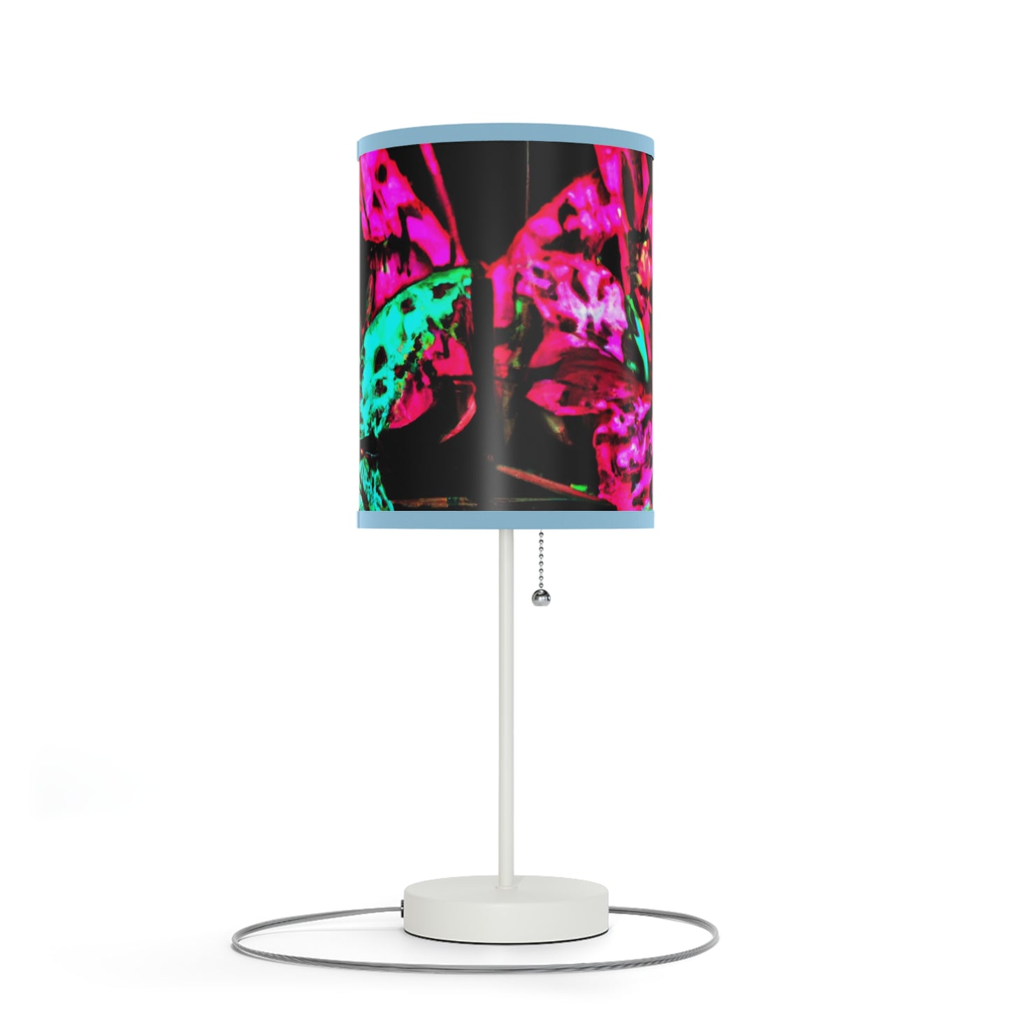 "Galactic Glooms: A Neon Butterfly Parade" - NEON Butterflies Colored Lamp