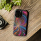 Neon Eternal Infinity Oasis. Neon Trippy Infinity Patterns Premium Art Magsafe Magnet Tough IPhone 13 14 15 Pro Plus Max and Mini in Matte and Glossy Phone cases