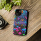 Neon Fruition Neon Butterflies and Mushrooms Premium Art Magsafe Magnet Tough IPhone 13 14 15 Pro Plus Max and Mini in Matte and Glossy Phone cases