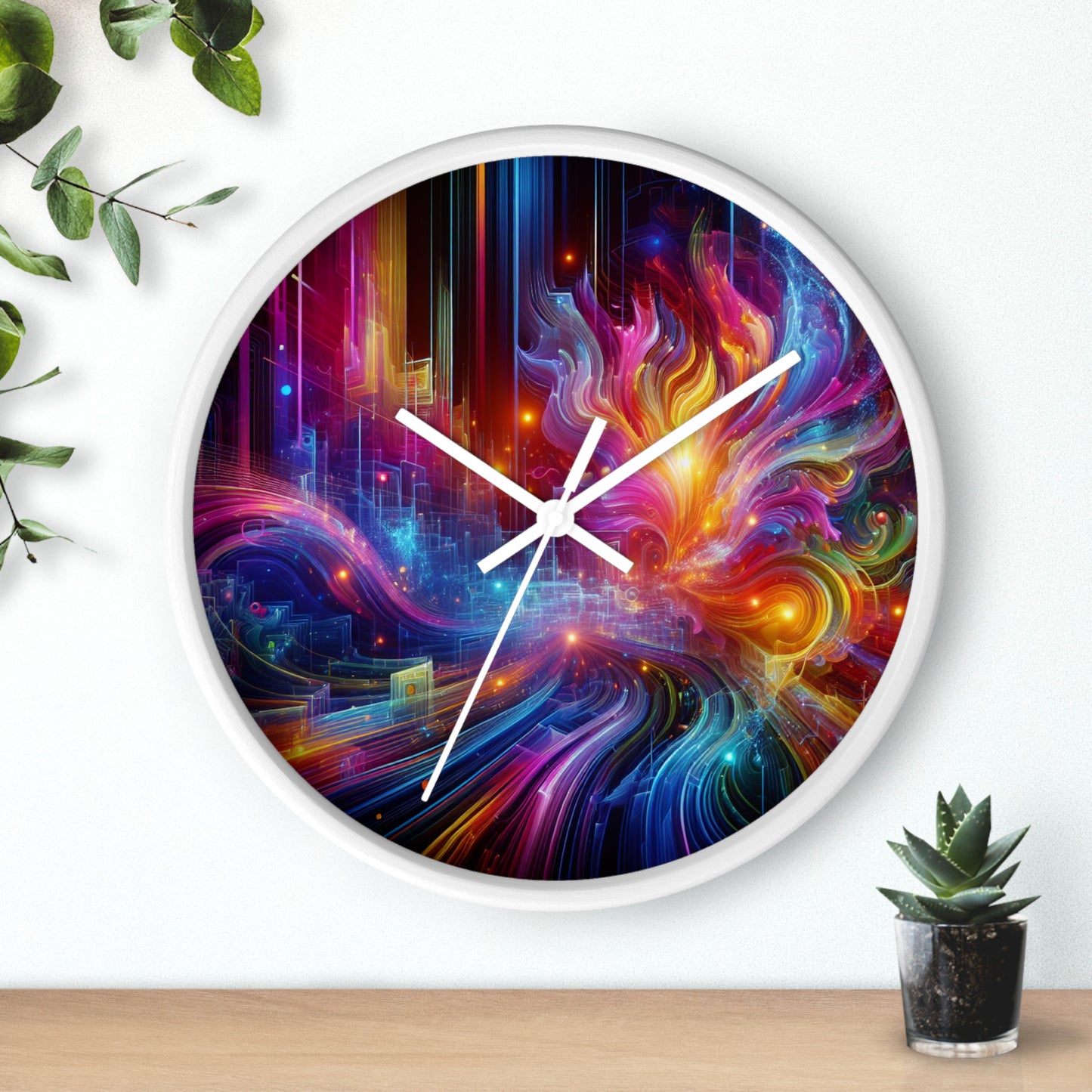 Gaspero da Firenze - Trippy Infinity Patterns Wall Clock