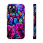 Neon Night Hootenanny. NEON Owls Tough Phone Case