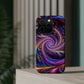 Vivid Psychedelic Cosmic Euphoria. Neon Trippy Infinity Patterns Premium Art Magsafe Magnet Tough IPhone 13 14 15 Pro Plus Max and Mini in Matte and Glossy Phone cases