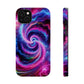 Infinite Neon Horizon Neon Trippy Infinity Patterns Premium Art Magsafe Magnet Tough IPhone 13 14 15 Pro Plus Max and Mini in Matte and Glossy Phone cases