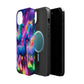 Neon Unicorn Congregation Neon Unicorns Premium Art Magsafe Magnet Tough IPhone 13 14 15 Pro Plus Max and Mini in Matte and Glossy Phone cases