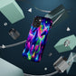 "Uni-Neon Fantasy" Neon Unicorns Premium Art Magsafe Magnet Tough IPhone 13 14 15 Pro Plus Max and Mini in Matte and Glossy Phone cases