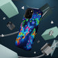 "Atmospheric Fluorescence" Neon Butterflies Premium Art Magsafe Magnet Tough IPhone 13 14 15 Pro Plus Max and Mini in Matte and Glossy Phone cases