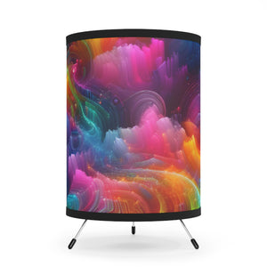 Federico da Vinci - Trippy Infity Patterns Art Tripod Lamp