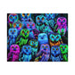 NeonOwlGather. - Neon Owls Puzzle 30, 110, 252, and 1000 Pieces