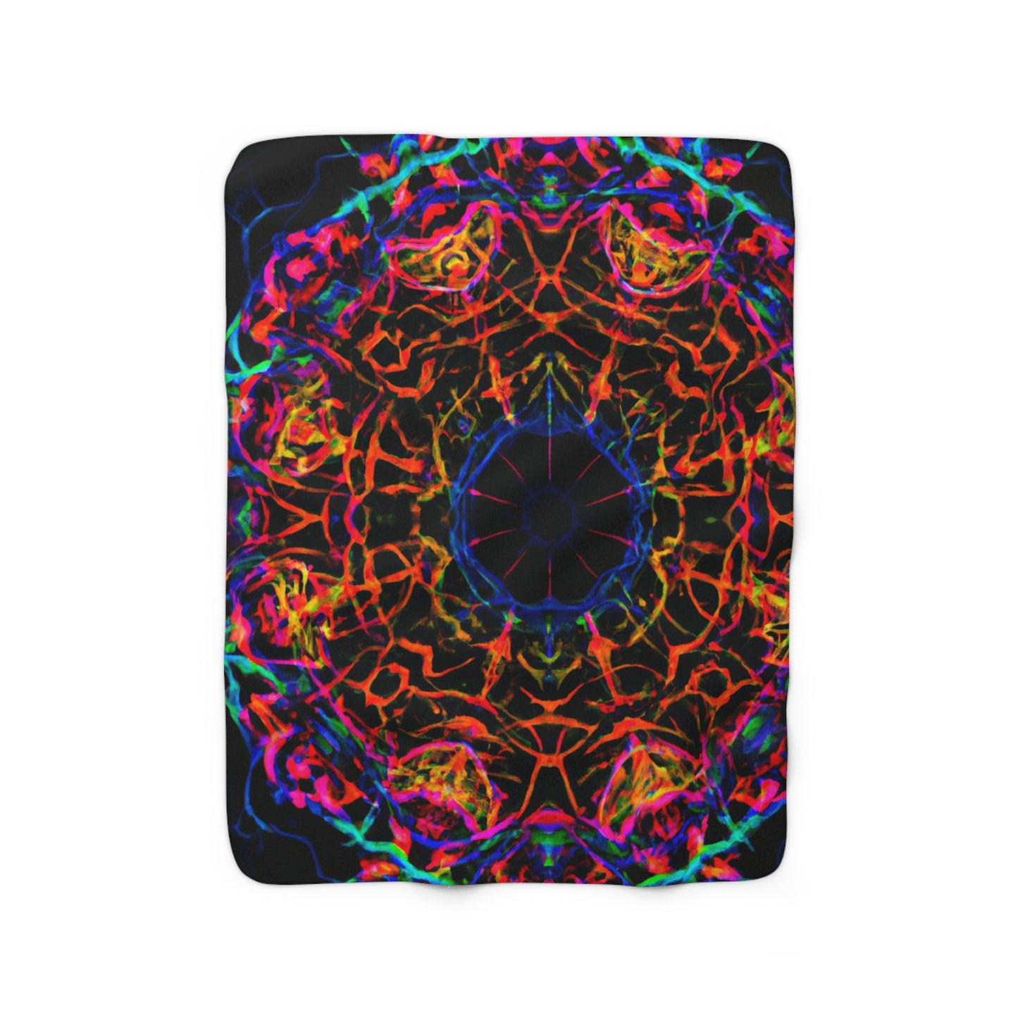 Sir Everard Pomeroy - Trippy Infinity Patterns Sherpa Blanket