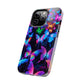 "Neon Flutterby Lights" NEON Butterflies Tough Phone Case