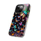 Neon Butterflies Dance NEON Butterflies Tough Phone Case Iphone 6 7 8 9 10 11 12 13 14 SE X XR XS Pro Max Mini Plus