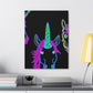 Vibrant Neon Magic. NEON Unicorns Art Canvas